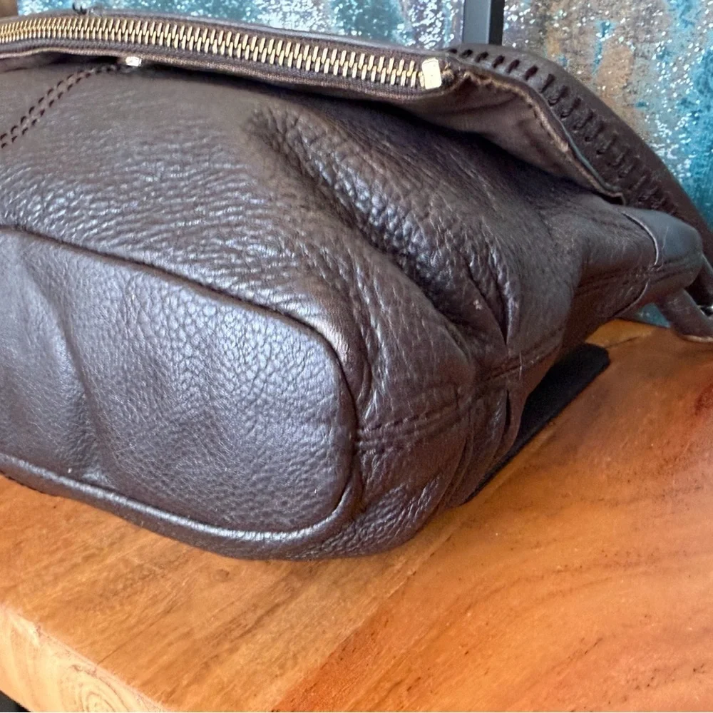 The Sak 2010’s “Deena Flap” Shoulder bag in chocolate brown